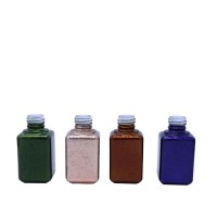 Custom colored glass bottle nail polish container