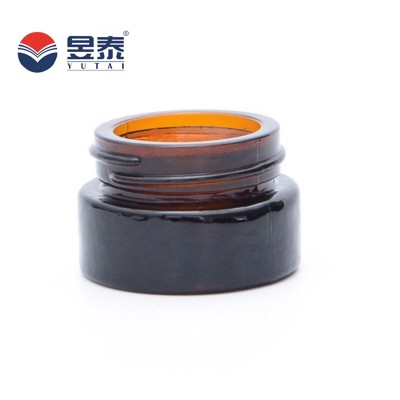 Custom glass container 5g 10g 20g 30g 50g amber cosmetic jar for skin cream