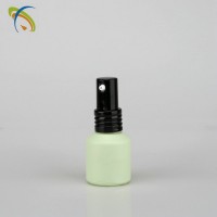 Elegant Shape Inclined Shoulder Cosmetic Bottles, Black Pump 15ml Lotion Glass Bottle