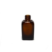 15ml 30ml Empty Dark Amber Color Glass Square Essential Oil Bottle